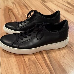 ECCO Black Leather Men's Sneakers